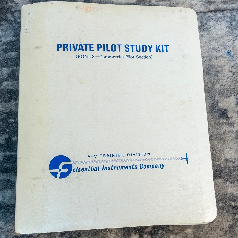 Vintage Felsenthal Instruments Private Pilot Study Kit Commercial Section